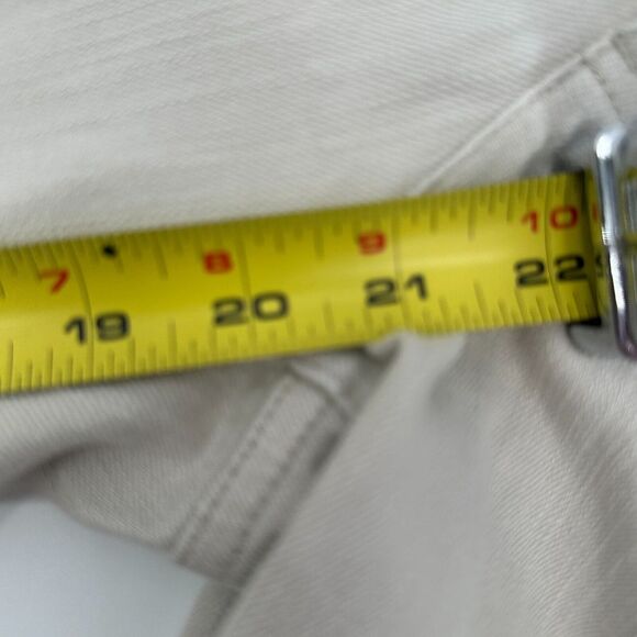 Talabot‎ Capris Jeans Womens 10 Beige Denim Straight Leg Flat Front Regular Fit - Picture 12 of 13